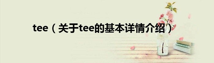 tee（关于tee的基本详情介绍）